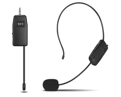 UHF Wireless Headset Microphone Lavalier Headset Amplifier, One For One, One For Two