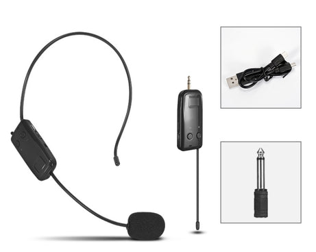 UHF Wireless Headset Microphone Lavalier Headset Amplifier, One For One, One For Two