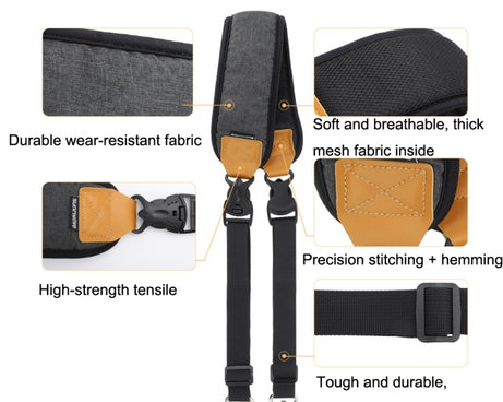 For DJI RS3 Mini Sunnylife RO-GS560 Lanyard Handheld Gimbal Double Buckle Comfortable Shoulder Strap Accessories, For DJI RS3 Mini