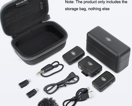 For DJI MIC Sunnylife B557 Wireless Microphone Portable Protective Box Storage Bag