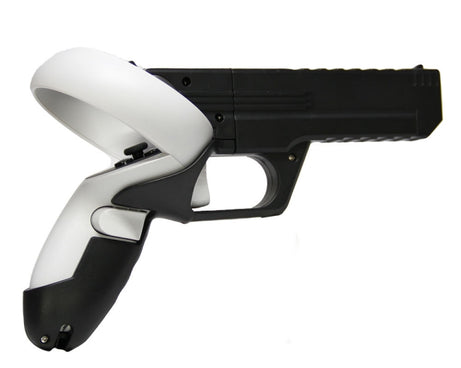 For Meta Quest 2 VR Controller 1pair Sturdy Shooting Handle Holder, Black