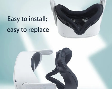 For Meta Quest 2 VR Headset Anti-sweat Eye Mask VR Facial Interface Bracket Cover, Anti-sweat Eye Mask (Black)