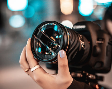 Photography Foreground Blur Filter Double Half Moon SLR Accessories, 49mm, 52mm, 55mm, 58mm, 62mm, 67mm, 72mm, 77mm, 82mm