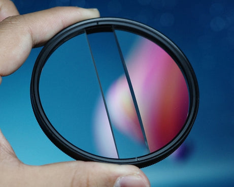 Photography Foreground Blur Filter Double Half Moon SLR Accessories, 49mm, 52mm, 55mm, 58mm, 62mm, 67mm, 72mm, 77mm, 82mm