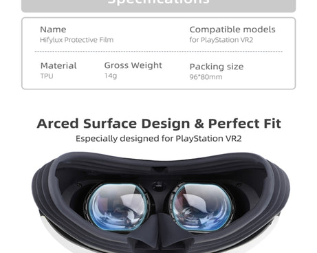 Hifylux PS-FF29 For PlayStation VR2 Lens Protective Film Set HD Scratch-Proof TPU Soft Film, For PlayStation VR2