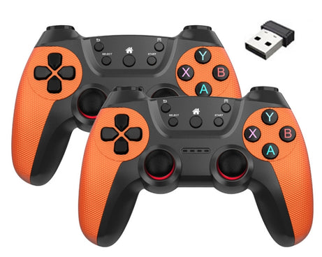 KM-029   2.4G One for Two Doubles Wireless Controller Support PC / Linux / Android / TVbox, KM-029 (Mint Green), KM-029 (Cangling Green), KM-029 (Vitality Orange), KM-029 (Rose Pink), KM-029 (Lemon Yellow), KM-029 (Mountain Blue), KM-029 (Battle Gray)�...