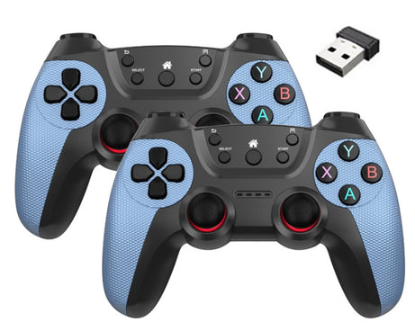 KM-029   2.4G One for Two Doubles Wireless Controller Support PC / Linux / Android / TVbox, KM-029 (Mint Green), KM-029 (Cangling Green), KM-029 (Vitality Orange), KM-029 (Rose Pink), KM-029 (Lemon Yellow), KM-029 (Mountain Blue), KM-029 (Battle Gray) ...