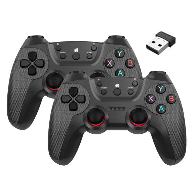 KM-029   2.4G One for Two Doubles Wireless Controller Support PC / Linux / Android / TVbox, KM-029 (Mint Green), KM-029 (Cangling Green), KM-029 (Vitality Orange), KM-029 (Rose Pink), KM-029 (Lemon Yellow), KM-029 (Mountain Blue), KM-029 (Battle Gray) ...
