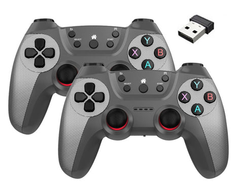 KM-029   2.4G One for Two Doubles Wireless Controller Support PC / Linux / Android / TVbox, KM-029 (Mint Green), KM-029 (Cangling Green), KM-029 (Vitality Orange), KM-029 (Rose Pink), KM-029 (Lemon Yellow), KM-029 (Mountain Blue), KM-029 (Battle Gray) ...