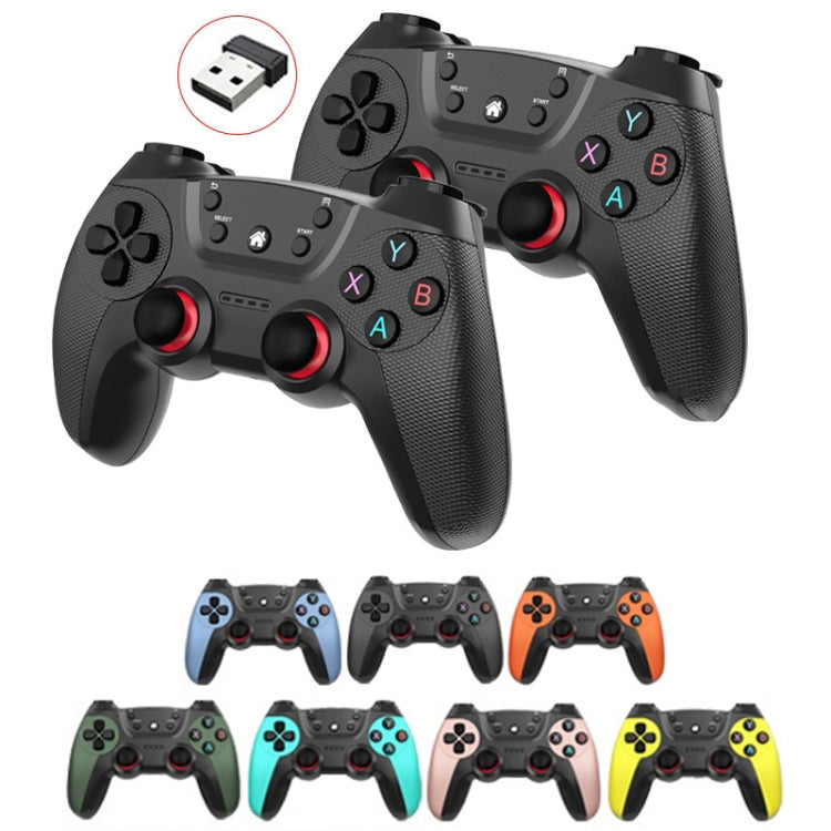 KM-029   2.4G One for Two Doubles Wireless Controller Support PC / Linux / Android / TVbox, KM-029 (Mint Green), KM-029 (Cangling Green), KM-029 (Vitality Orange), KM-029 (Rose Pink), KM-029 (Lemon Yellow), KM-029 (Mountain Blue), KM-029 (Battle Gray)�...