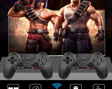 KM-029   2.4G One for Two Doubles Wireless Controller Support PC / Linux / Android / TVbox, KM-029 (Mint Green), KM-029 (Cangling Green), KM-029 (Vitality Orange), KM-029 (Rose Pink), KM-029 (Lemon Yellow), KM-029 (Mountain Blue), KM-029 (Battle Gray)�...