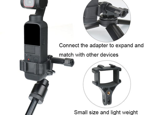 RCSTQ for DJI Pocket 2 Expansion Adapter Holder Camera Fixed Connection Accessories