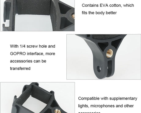 RCSTQ for DJI Pocket 2 Expansion Adapter Holder Camera Fixed Connection Accessories