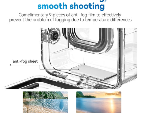 For GoPro Hero11 Black / HERO10 Black / HERO9 Black TELESIN Waterproof Case Full Scene Anti-Fog Underwater Diving Housing, For GoPro Hero11 Black / HERO10 Black / HERO9 Black