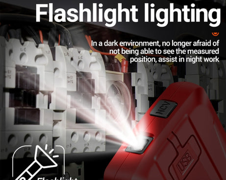 ANENG 683 Smart Touch Screen Automatic Range Rechargeable Multimeter, 683 Red, 683 Black