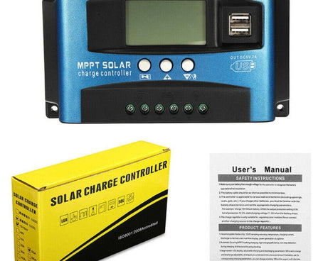 YCX-003 30-100A Solar Charging Controller with LED Screen & Dual USB Port Smart MPPT Charger, 12/24V 30A, 12/24V 40A, 12/24V 50A, 12/24V 60A, 12/24V 100A, 12/24/36/48/60V 40A, 12/24/36/48/60V 100A, 12/24/36/48/60V Wifi 40A, 12/24/36/48/60V Wifi 100A
