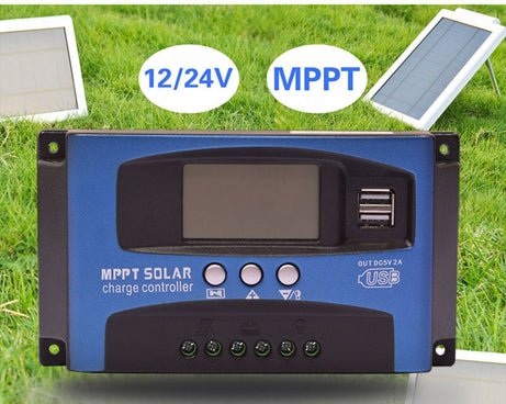 YCX-003 30-100A Solar Charging Controller with LED Screen & Dual USB Port Smart MPPT Charger, 12/24V 30A, 12/24V 40A, 12/24V 50A, 12/24V 60A, 12/24V 100A, 12/24/36/48/60V 40A, 12/24/36/48/60V 100A, 12/24/36/48/60V Wifi 40A, 12/24/36/48/60V Wifi 100A
