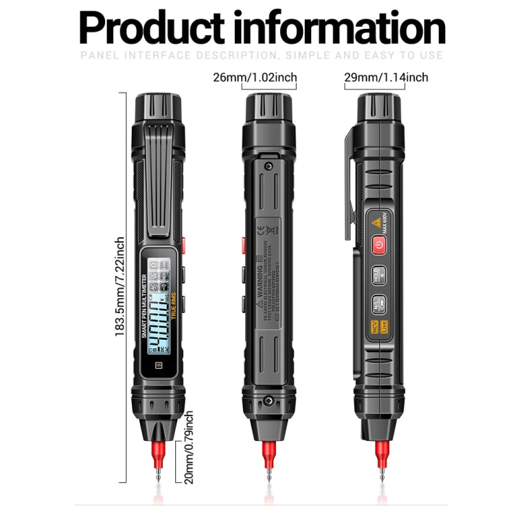 Electrician Induction Test Pen Fully Intelligent Anti-burning High-precision Digital Universal Meter, ANENG A3005, ANENG A3005A, ANENG A3005B