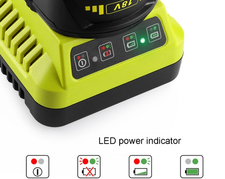 For RYOBI P117 / P108 12-18V Universal Battery Charger