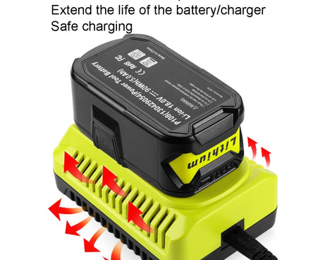 For RYOBI P117 / P108 12-18V Universal Battery Charger