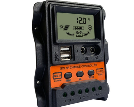 Dual DC Current Display 12V24V Solar Controller LCD PWM Photovoltaic Power Generation Controller, K1688 10A, K1688 20A, K1688 30A