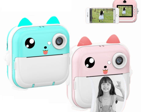 Children Instant Camera Mini Thermal HD Printer Video Photo Digital Camera