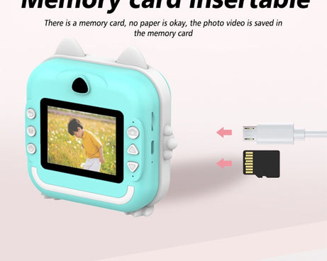 Children Instant Camera Mini Thermal HD Printer Video Photo Digital Camera