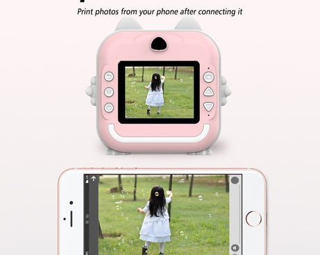 Children Instant Camera Mini Thermal HD Printer Video Photo Digital Camera