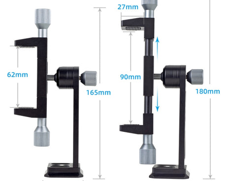 XILETU Metal Swivel Cold Shoe Mobile Phone Clip Photography Fixed Tripod