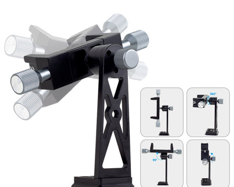 XILETU Metal Swivel Cold Shoe Mobile Phone Clip Photography Fixed Tripod