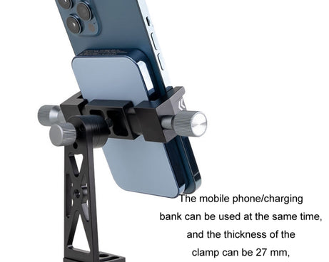 XILETU Metal Swivel Cold Shoe Mobile Phone Clip Photography Fixed Tripod