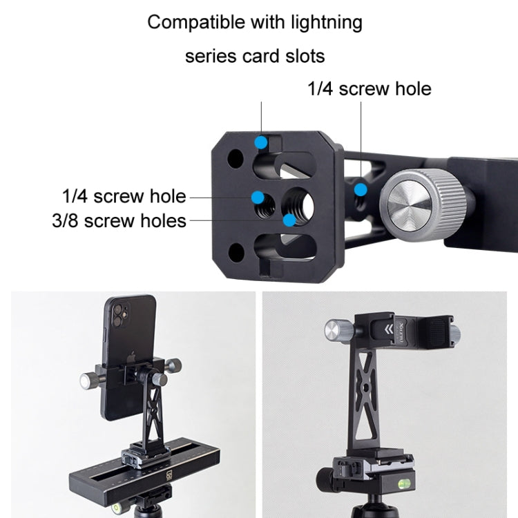 XILETU Metal Swivel Cold Shoe Mobile Phone Clip Photography Fixed Tripod