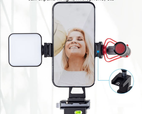 XILETU Metal Swivel Cold Shoe Mobile Phone Clip Photography Fixed Tripod