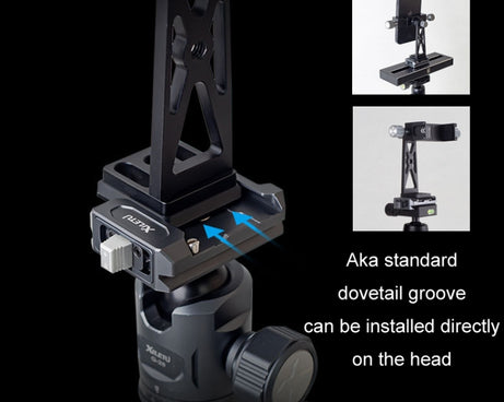 XILETU Metal Swivel Cold Shoe Mobile Phone Clip Photography Fixed Tripod