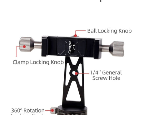 Cimapro Rotating Mobile Phone Clip Live Tripod Photography Stand