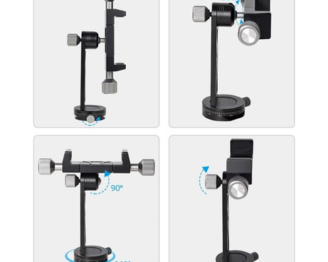 Cimapro Rotating Mobile Phone Clip Live Tripod Photography Stand