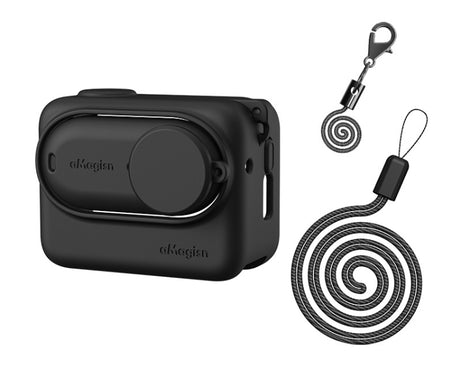 For Insta360 GO 3 AMagisn Silicone Body Cover Protective Case With Lanyard