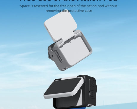 For Insta360 GO 3 AMagisn Silicone Body Cover Protective Case With Lanyard