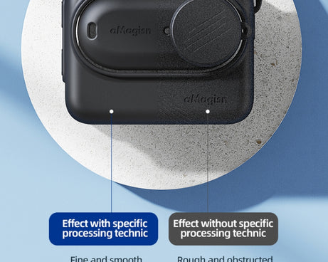 For Insta360 GO 3 AMagisn Silicone Body Cover Protective Case With Lanyard