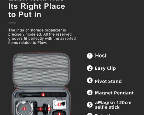 For Insta360 GO 3 / GO 3S AMagisn Accessory Storage Bag Portable Medium Clutch, For Insta360 GO 3