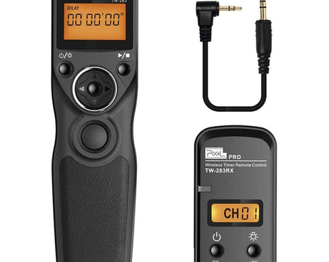 Pixel TW283 Shutter Wireless Delay Remote Control SLR Shutter Flasher, For Canon E3, For Nikon DC0, For Nikon DC2, For Sony S1, For Sony S2, For Instax 90, For Instax E3