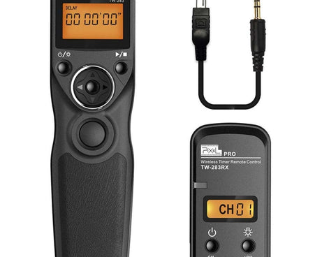 Pixel TW283 Shutter Wireless Delay Remote Control SLR Shutter Flasher, For Canon E3, For Nikon DC0, For Nikon DC2, For Sony S1, For Sony S2, For Instax 90, For Instax E3