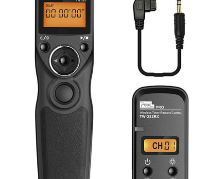Pixel TW283 Shutter Wireless Delay Remote Control SLR Shutter Flasher, For Canon E3, For Nikon DC0, For Nikon DC2, For Sony S1, For Sony S2, For Instax 90, For Instax E3