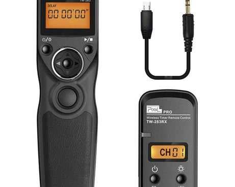 Pixel TW283 Shutter Wireless Delay Remote Control SLR Shutter Flasher, For Canon E3, For Nikon DC0, For Nikon DC2, For Sony S1, For Sony S2, For Instax 90, For Instax E3