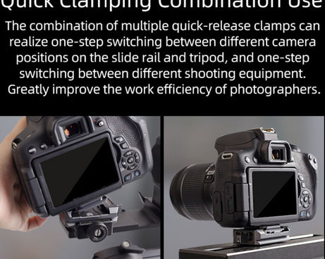 XILETU  PQ-38 Quick Release Plate Base Tripod Slider Mount Adapter, PQ-38 Quick Release Plate