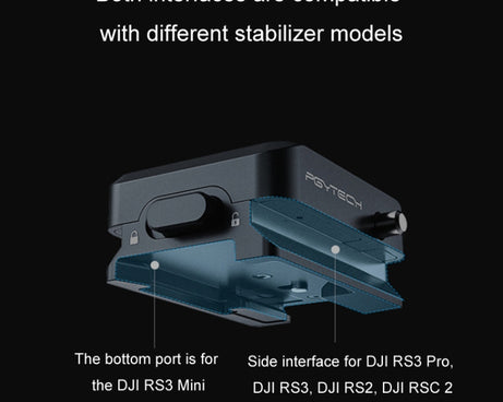 For DJI RS3 Mini/RS3 PGYTECH Quick Release Plate Gimbal Base