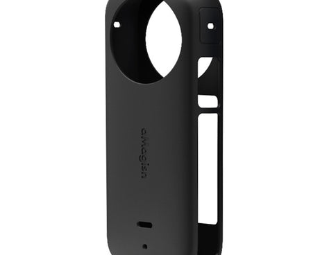 For Insta360 X3 AMagisn Body Silicone Protective Cover, Body+Lens Case (Black), Body Case (black), Lens Case (Black)