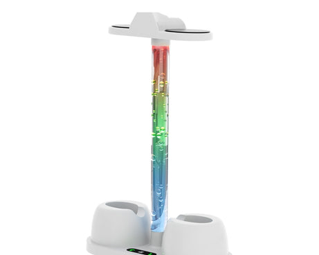 For Meta Quest 3 VR Glasses Charging Base Storage Bracket with Cool RGB Light, Charging Base