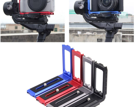 Universal Camera L Shape Bracket Quick Release Plate for Camera RSC2 / RS3 Stabilizers, L-450 Black, L-450 Red, L-450 Blue, L-440 Black, L-440 Red, L-440 Blue