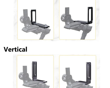 Universal Camera L Shape Bracket Quick Release Plate for Camera RSC2 / RS3 Stabilizers, L-450 Black, L-450 Red, L-450 Blue, L-440 Black, L-440 Red, L-440 Blue